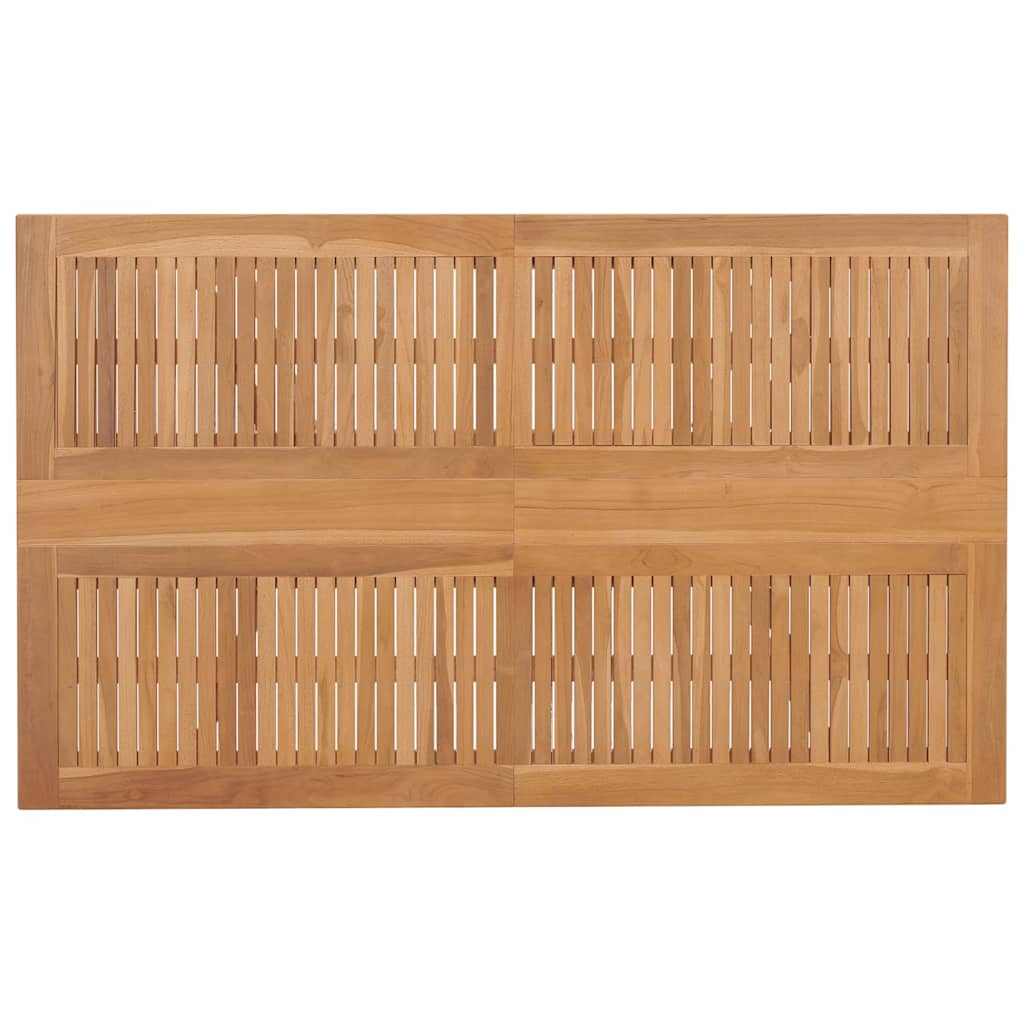 Garten Essgruppe 7 pcs Braun 150 x 90 x 75 cm Massivholz Teak
