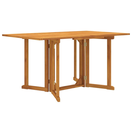 Haveklapbord Butterfly 150x90x75 cm massivt teaktræ