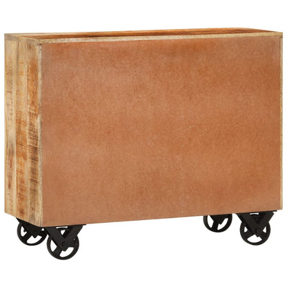 Skænk med 3 skuffer 80x30x65 cm Massivt Groft Mangotræ