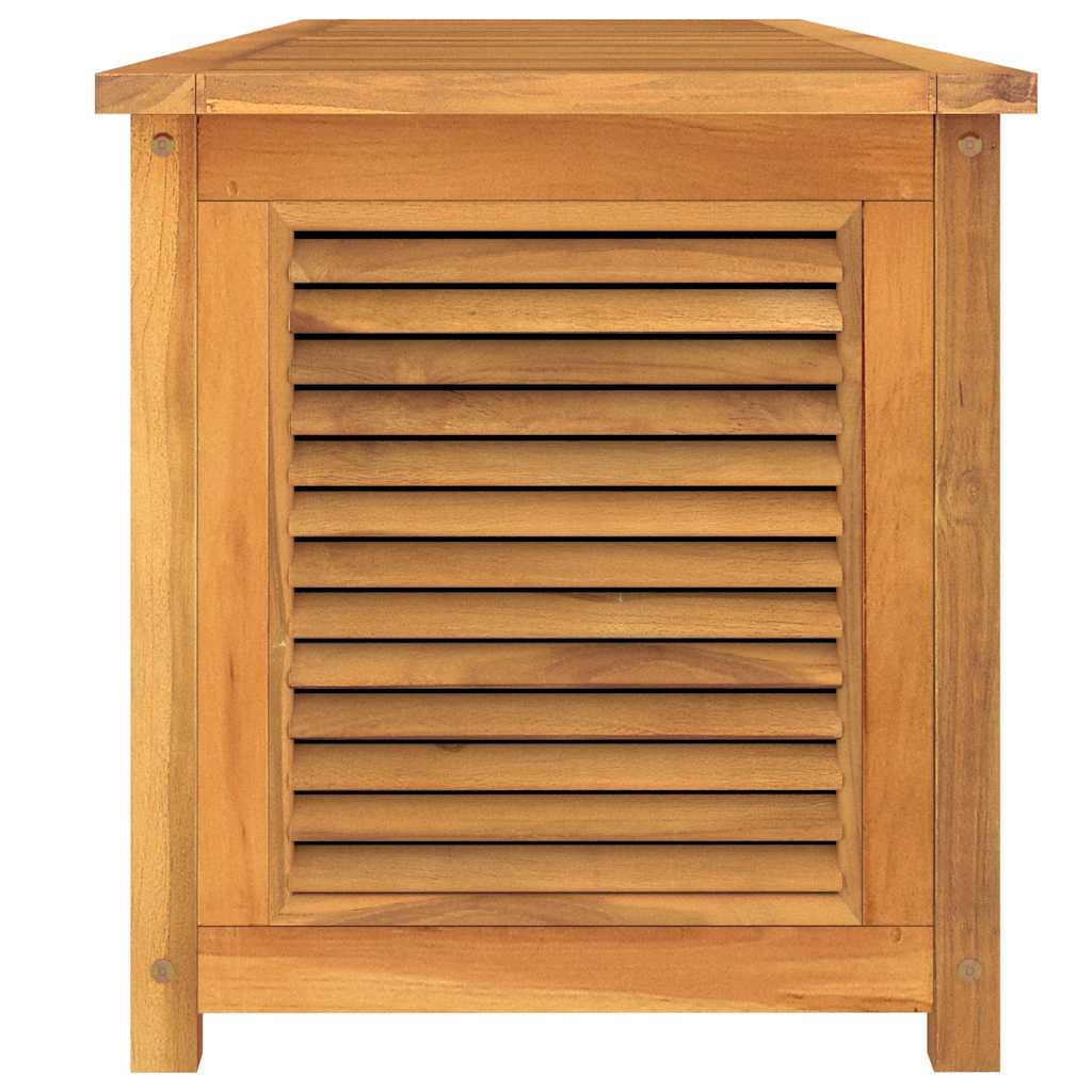 Gartenbox mit Beutel 200x50x55 cm Massivholz Teak