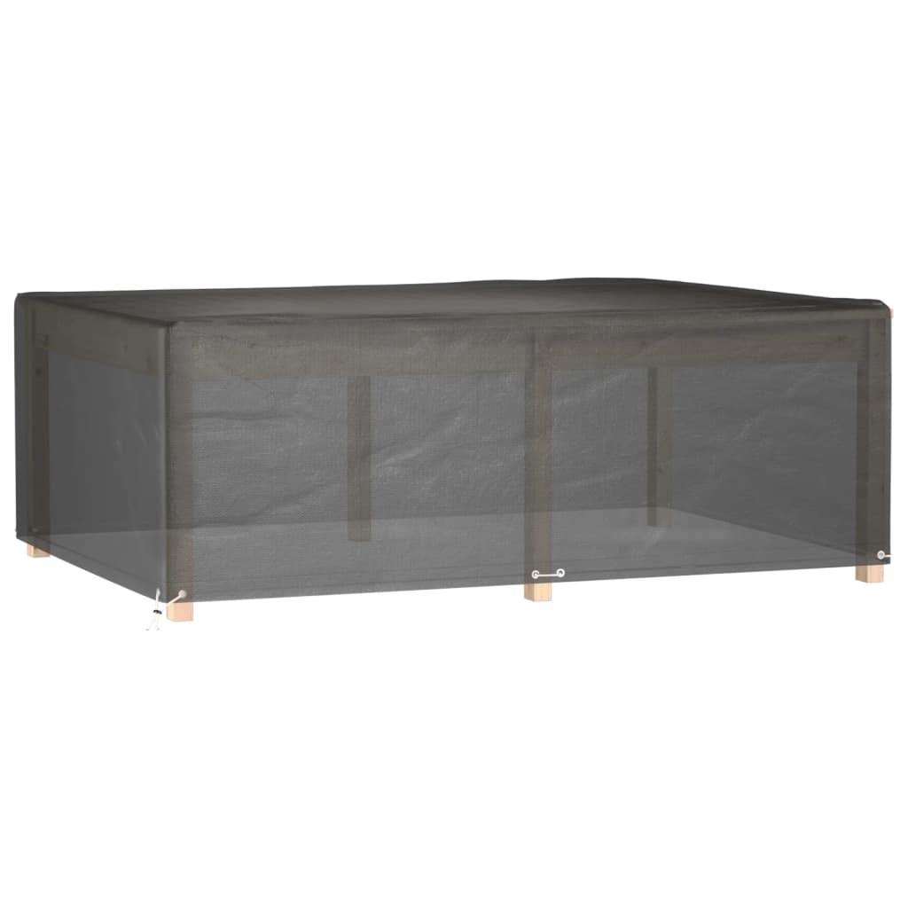Gartenmöbel-Abdeckung 12 Ösen 230x165x80 cm Rechteckig