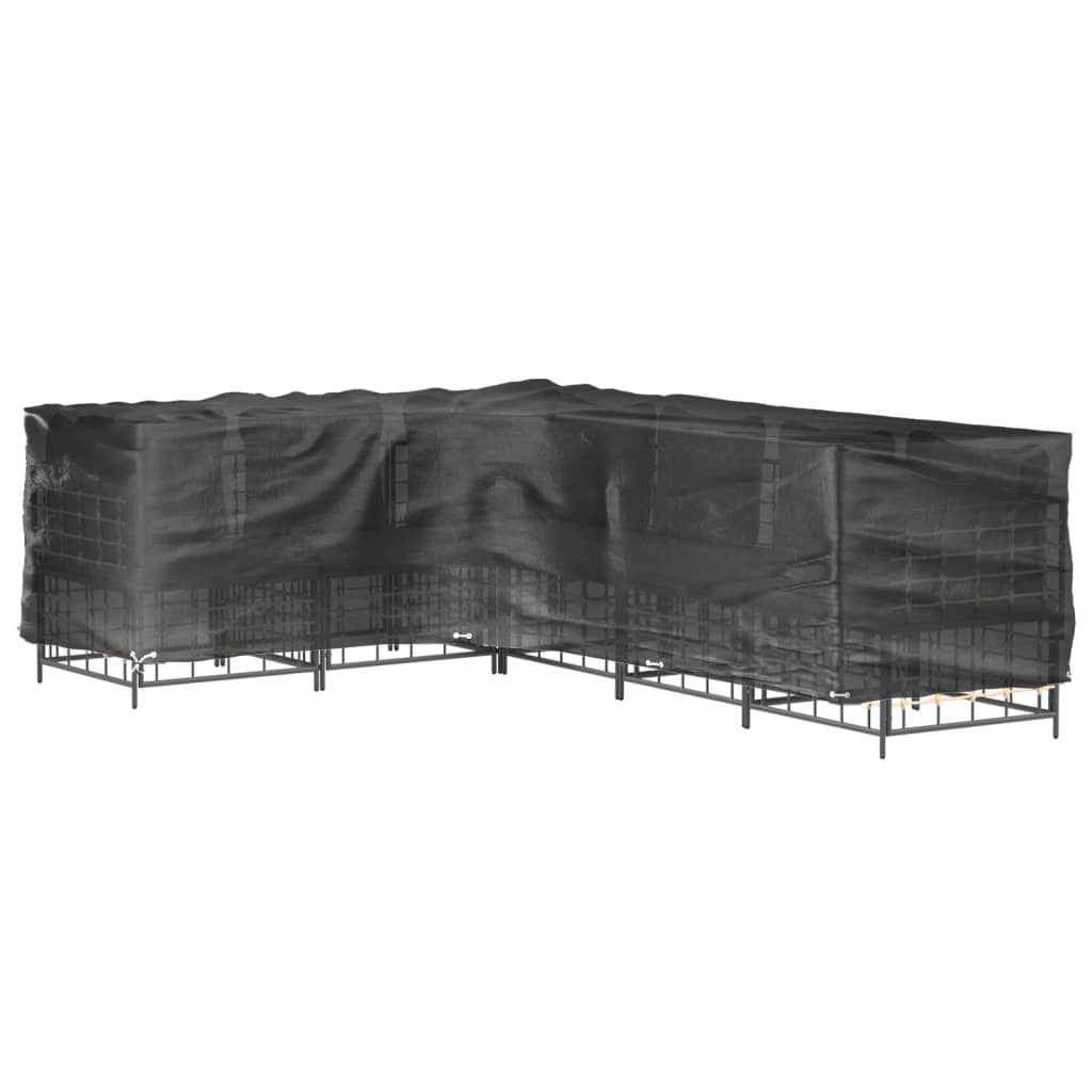 Gartenmöbel-Abdeckung in L-Form 18 Ösen 285x220x80 cm