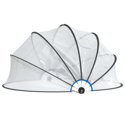Pool-Kuppel Rund 406x203 cm PVC