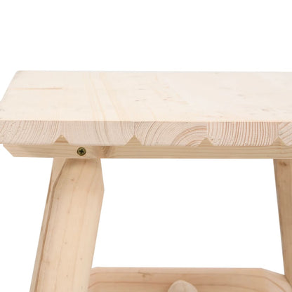 Beistelltisch 49x49x50 cm Massivholz Fichte
