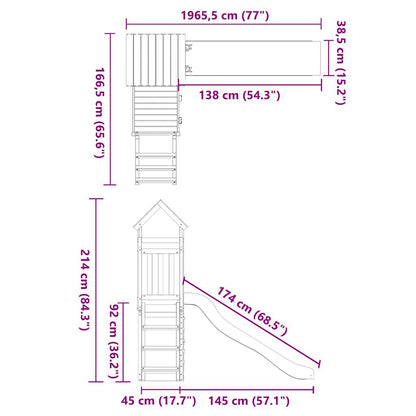 Spielturm Imprägniertes Kiefernholz