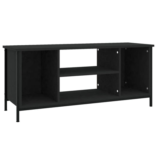 TV-skab Sort 102x35x45 cm Træ Materiale