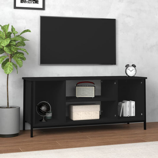 TV-skab Sort 102x35x45 cm Træ Materiale