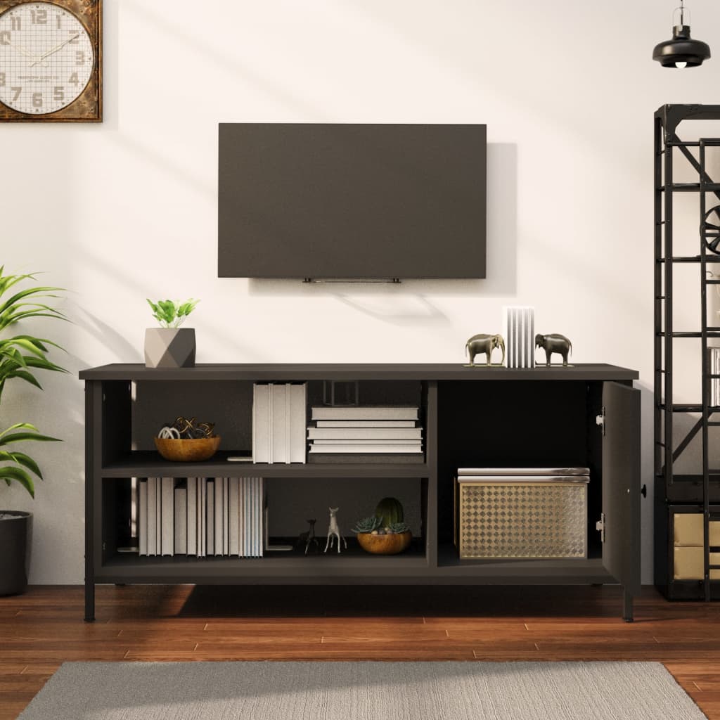 TV-skab Sort 100x40x45 cm Træ Materiale