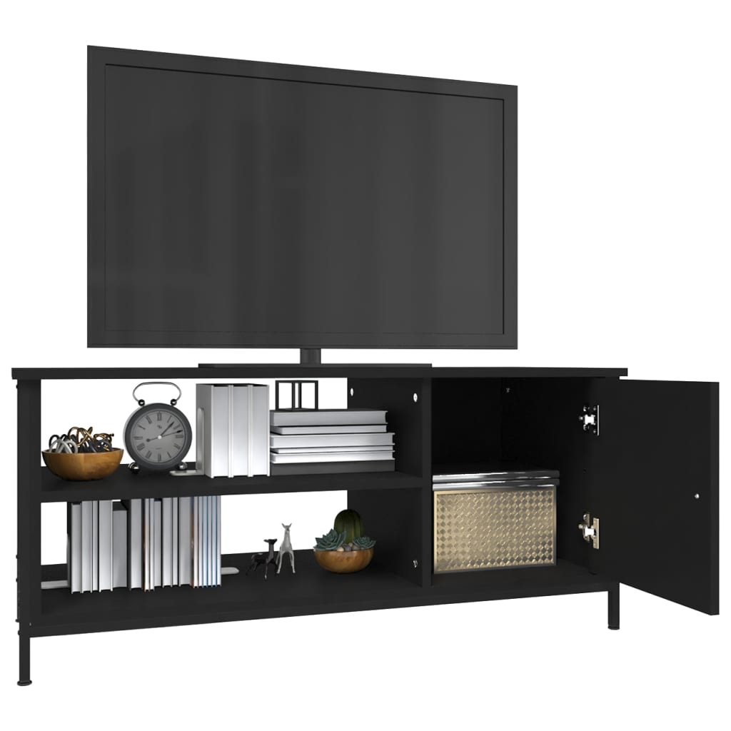 TV-skab Sort 100x40x45 cm Træ Materiale