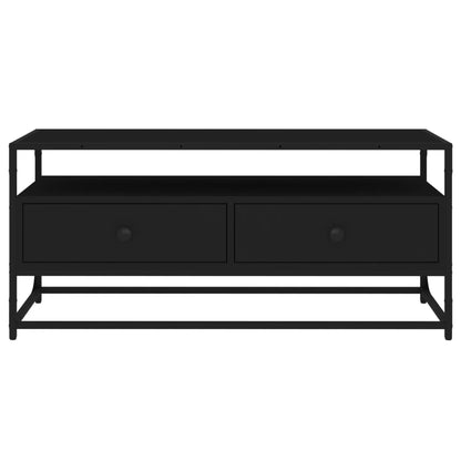 TV-skab Sort 100x35x45 cm Træ Materiale