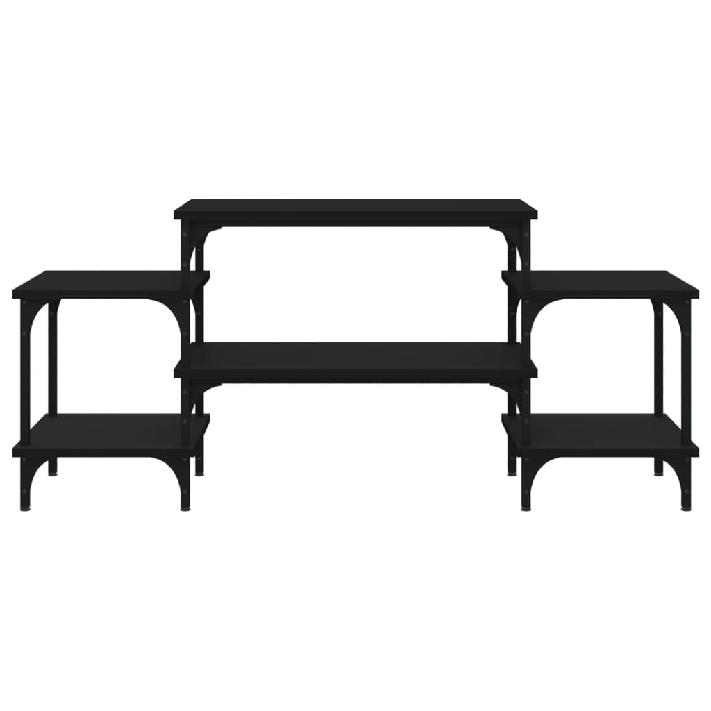 TV-Schrank Schwarz 117x35x52 cm Holzwerkstoff