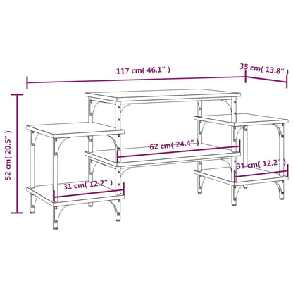 Tv-møbel Sonoma eg 117x35x52 cm træmateriale