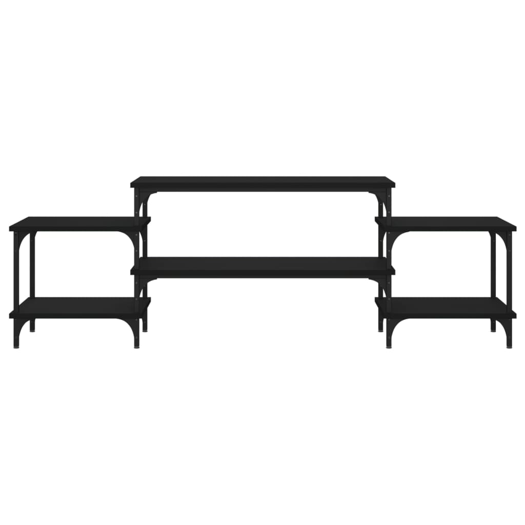 TV-skab Sort 157x35x52 cm Træ Materiale