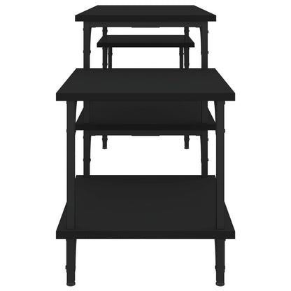 TV-skab Sort 157x35x52 cm Træ Materiale