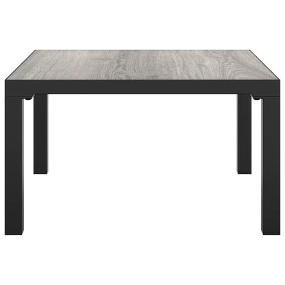 Garten-Couchtisch Grau 55x55x31 cm DPC und Stahl