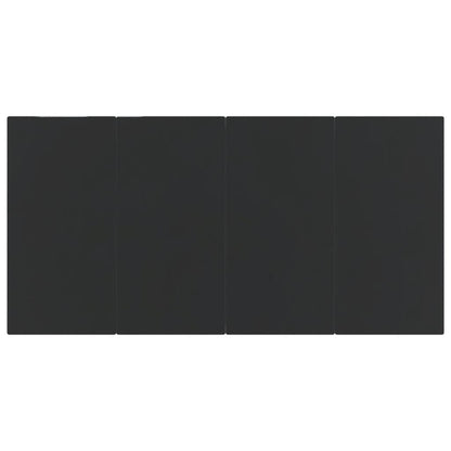 5-tlg. Garten-Essgruppe Schwarz PVC Rattan