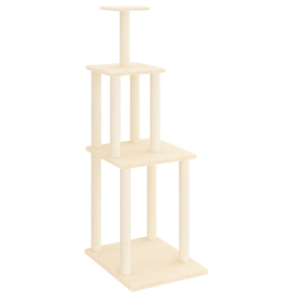 Kradsestolpe med sisal kradsestolpe creme 149 cm