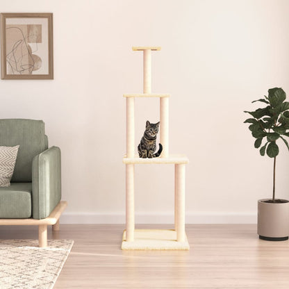 Kradsestolpe med sisal kradsestolpe creme 149 cm