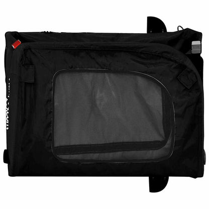 Fahrradanhänger für Haustiere Schwarz 124.5 x 63.5 x 53 cm