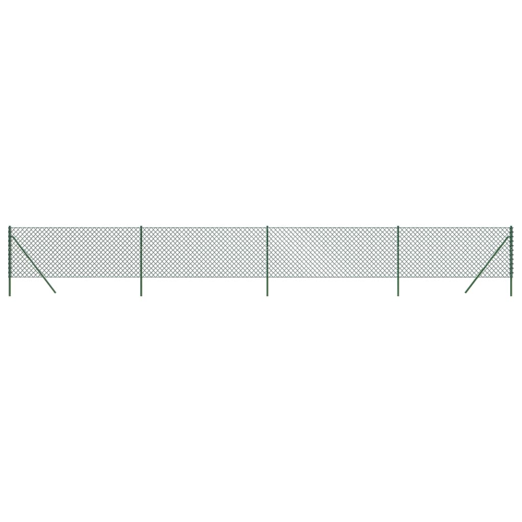 Maschendrahtzaun Grün 0,8x10 m