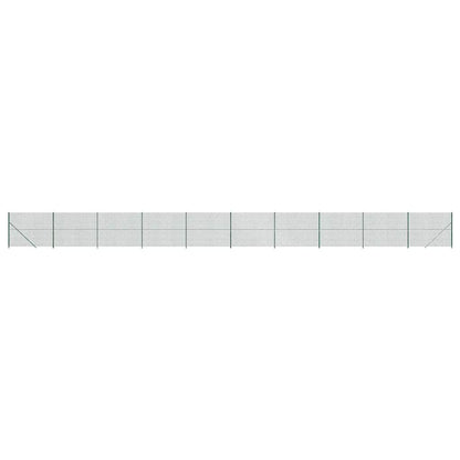 Maschendrahtzaun mit Bodenflansch Grün 1,4x25 m