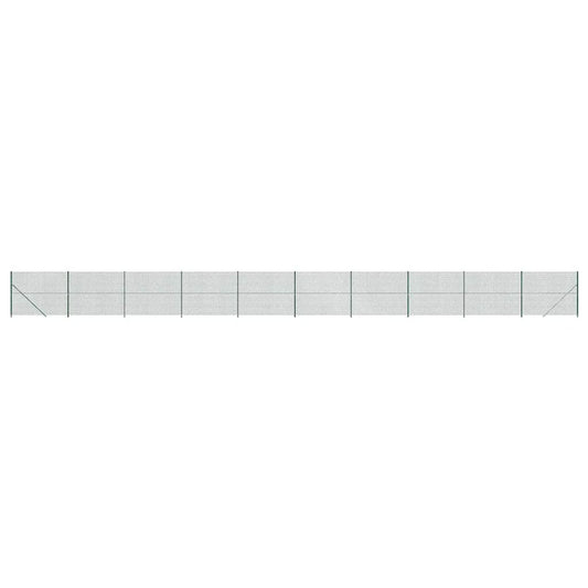 Maschendrahtzaun mit Bodenflansch Grün 1,4x25 m