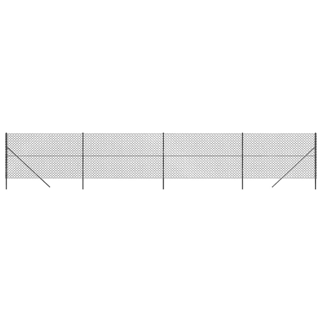 Maschendrahtzaun Anthrazit 1,6x10 m