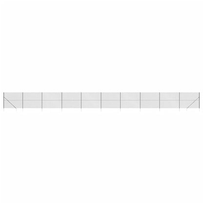 Maschendrahtzaun mit Bodenhülsen Anthrazit 1,6x25 m