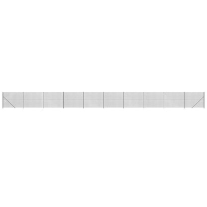 Maschendrahtzaun mit Bodenflansch Anthrazit 1,4x25 m