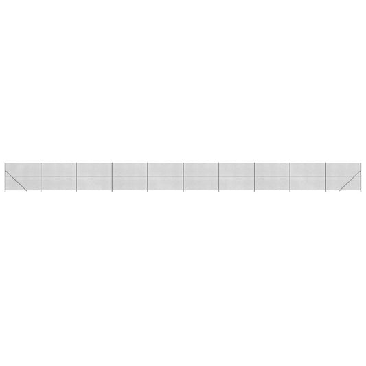 Maschendrahtzaun mit Bodenflansch Anthrazit 1,8x25 m