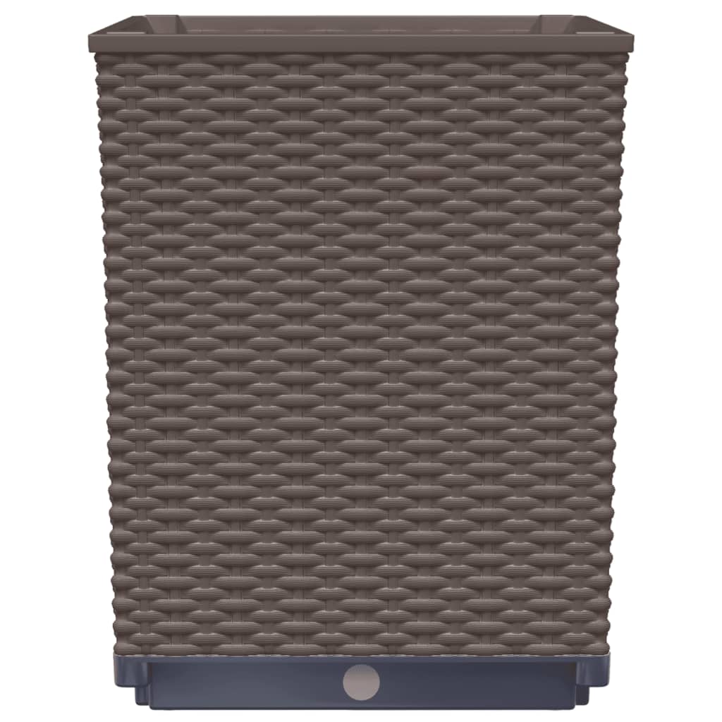 Pflanzkübel 2 Stk. Braun 30x30x37 cm Polypropylen