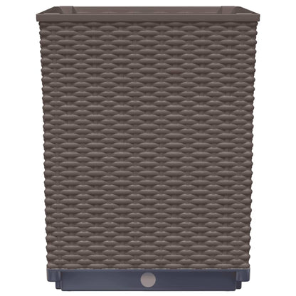 Pflanzkübel 2 Stk. Braun 30x30x37 cm Polypropylen