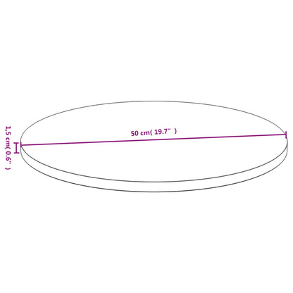 Tischplatte Ø50x1,5 cm Bambus