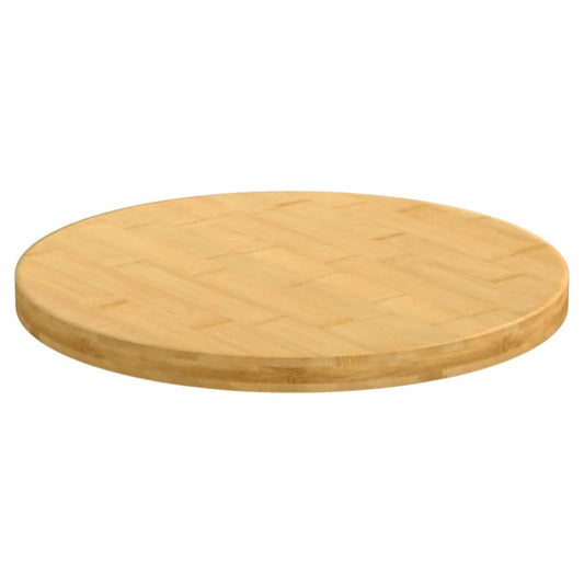 Tischplatte Ø50x2,5 cm Bambus
