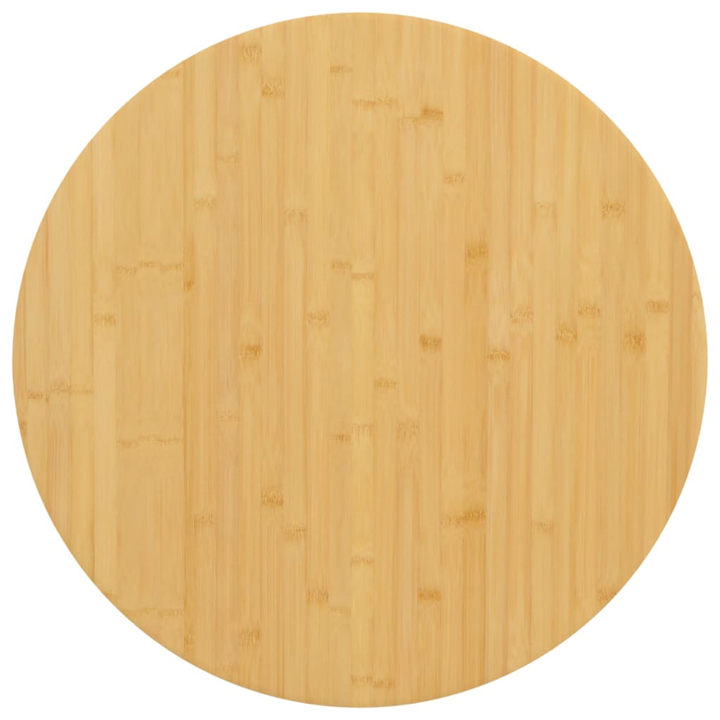Tischplatte Ø80x2,5 cm Bambus