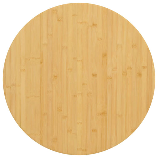 Tischplatte Ø80x2,5 cm Bambus