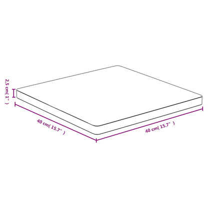 Tischplatte 40x40x2,5 cm Bambus