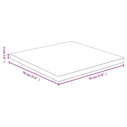 Tischplatte 70x70x4 cm Bambus