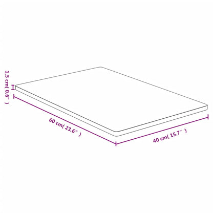 Tischplatte 40x60x1,5 cm Bambus