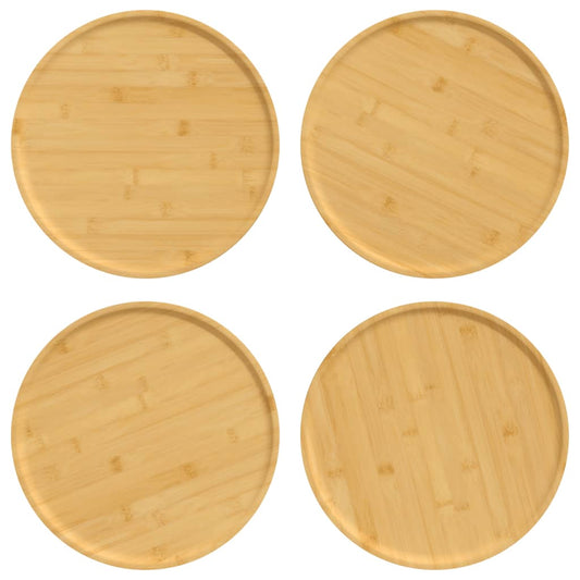 Pizzateller 4 Stk. Ø32x1,5 cm Bambus
