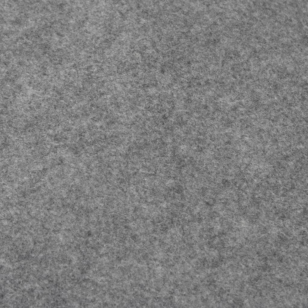 Pool-Bodentuch Hellgrau Ø306 cm Polyester Geotextil