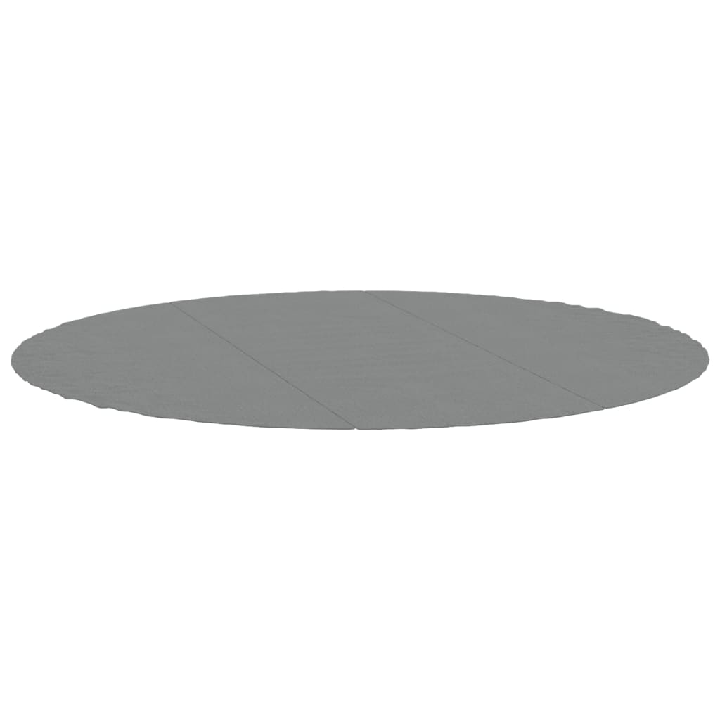 Pool-Bodentuch Hellgrau Ø396 cm Polyester Geotextil