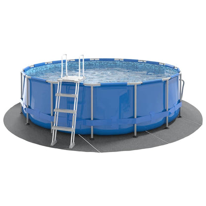 Pool-Bodentuch Hellgrau Ø428 cm Polyester Geotextil