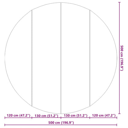 Pool-Bodentuch Hellgrau Ø500 cm Polyester Geotextil