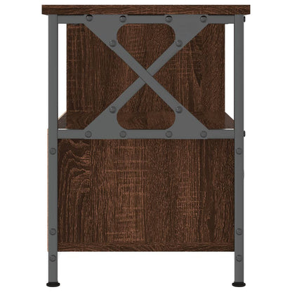 TV-Schrank Braun Eichen-Optik 90x33x45 cm Holzwerkstoff & Eisen