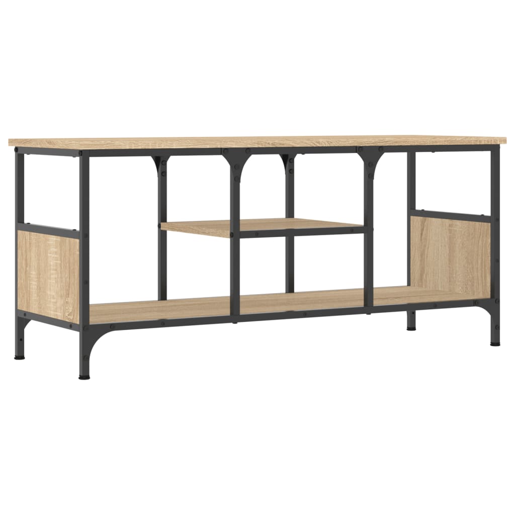 TV-Schrank Sonoma-Eiche 100x35x45 cm Holzwerkstoff & Eisen