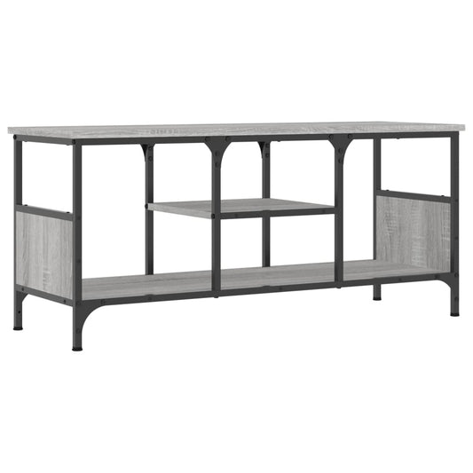 TV-Schrank Grau Sonoma 100x35x45 cm Holzwerkstoff & Eisen