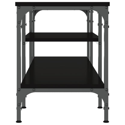 TV-skab Sort 121x35x45 cm Træ Materiale &amp; Jern