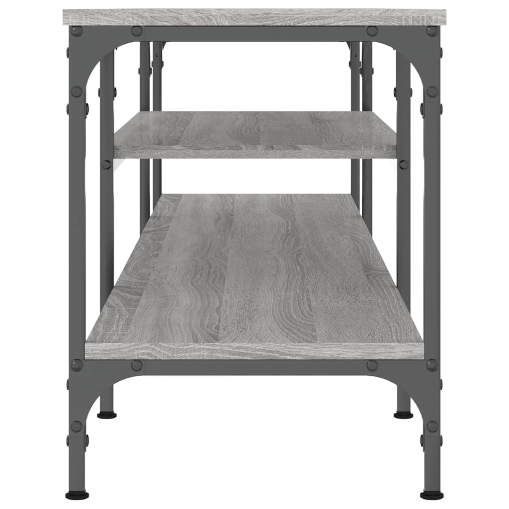 TV-Schrank Grau Sonoma 161x35x45 cm Holzwerkstoff & Eisen