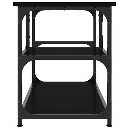 TV-Schrank Schwarz 103x38x46,5 cm Holzwerkstoff und Stahl